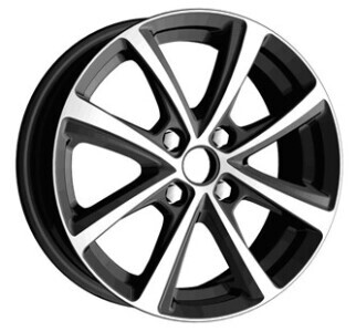 CARWEL АКУШ AB 6x15/4x98 ET35 D58.6 Черный глянцевый с полированной лицевой частью