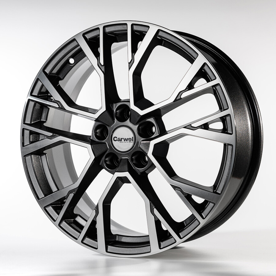 CARWEL КАМАК 1810 (GEELY COOLRAY) AGR 7x18/5x114.3 ET53 D54.1 Серый с полированной лицевой частью