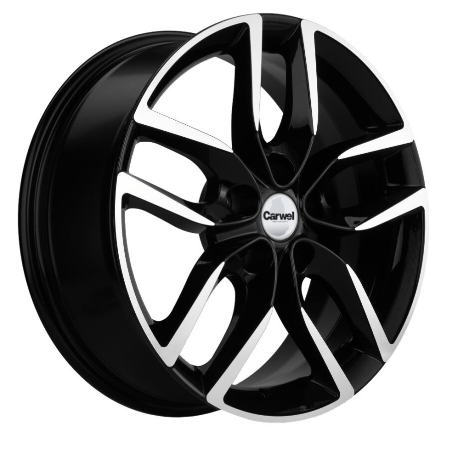 CARWEL КУТЫР 1708 ABT 6.5x17/5x114.3 ET45 D54.1 Черный глянцевый с полированной лицевой частью CARWEL КУТЫР 1708 ABT 6.5x17/5x114.3 ET45 D54.1 Черный глянцевый с полированной лицевой частью