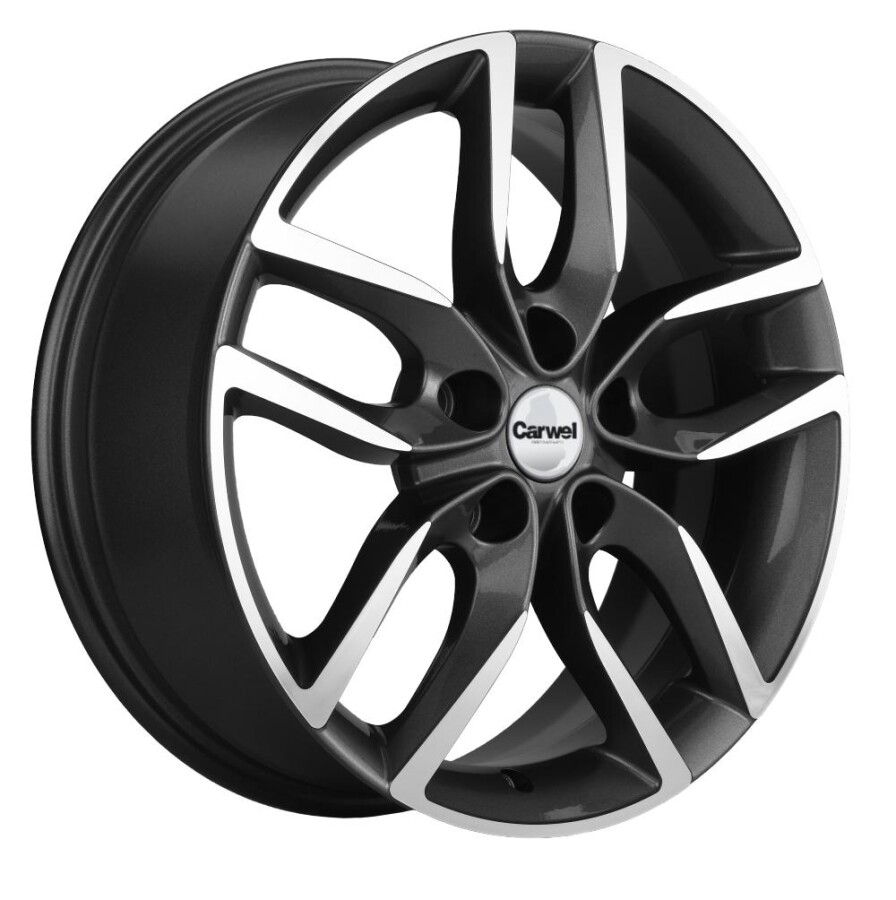 CARWEL КУТЫР 1708 (HAVAL F7) AGR 6.5x17/5x114.3 ET40 D64.1 Серый с полированной лицевой частью