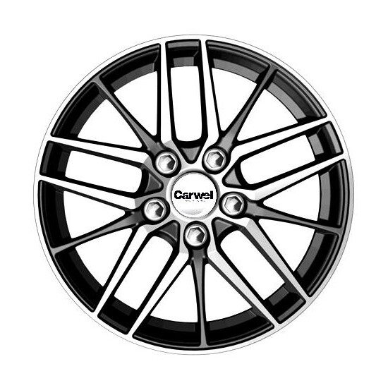 CARWEL ЛАЧА AB 6.5x16/5x110 ET38 D65.1 Черный глянцевый с полированной лицевой частью CARWEL ЛАЧА AB 6.5x16/5x110 ET38 D65.1 Черный глянцевый с полированной лицевой частью