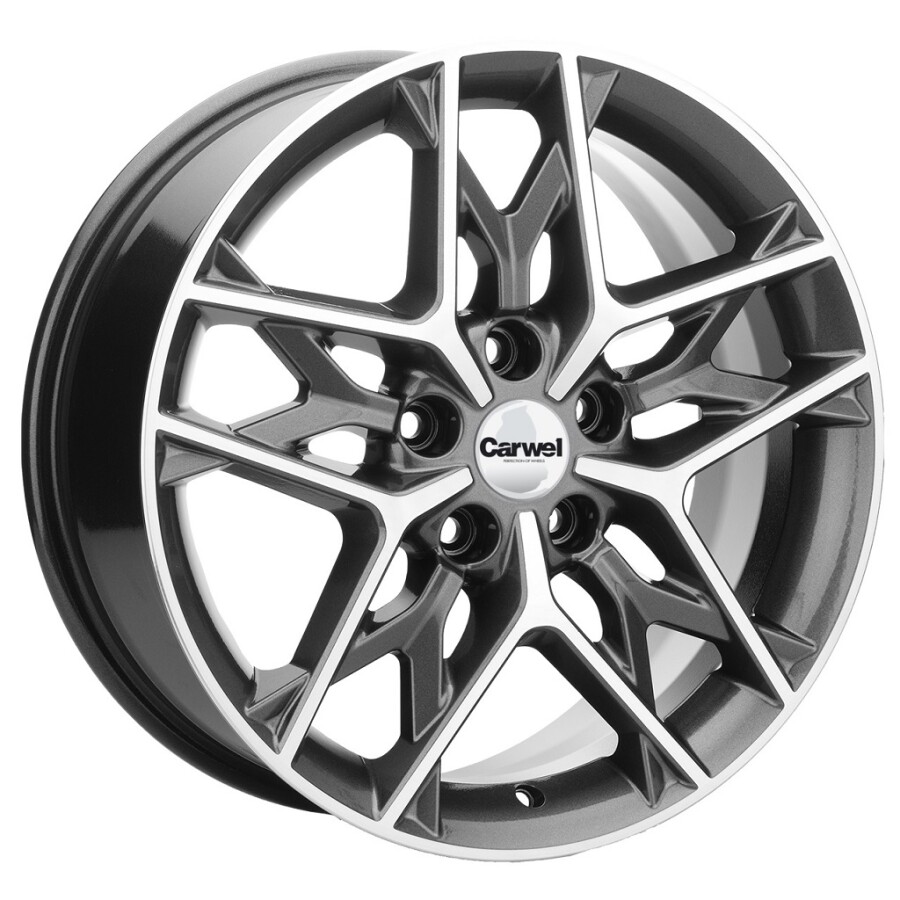 CARWEL СОШНО 1709 AGR 7x17/5x114.3 ET45 D60.1 Серый с полированной лицевой частью