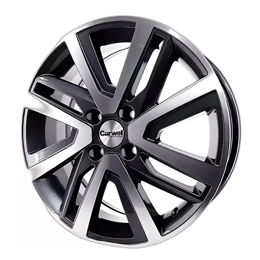 CARWEL ТАЙМЫР 1609 (RIO I/SOLARIS I) AGR 6x16/4x100 ET48 D54.1 Серый с полированной лицевой частью