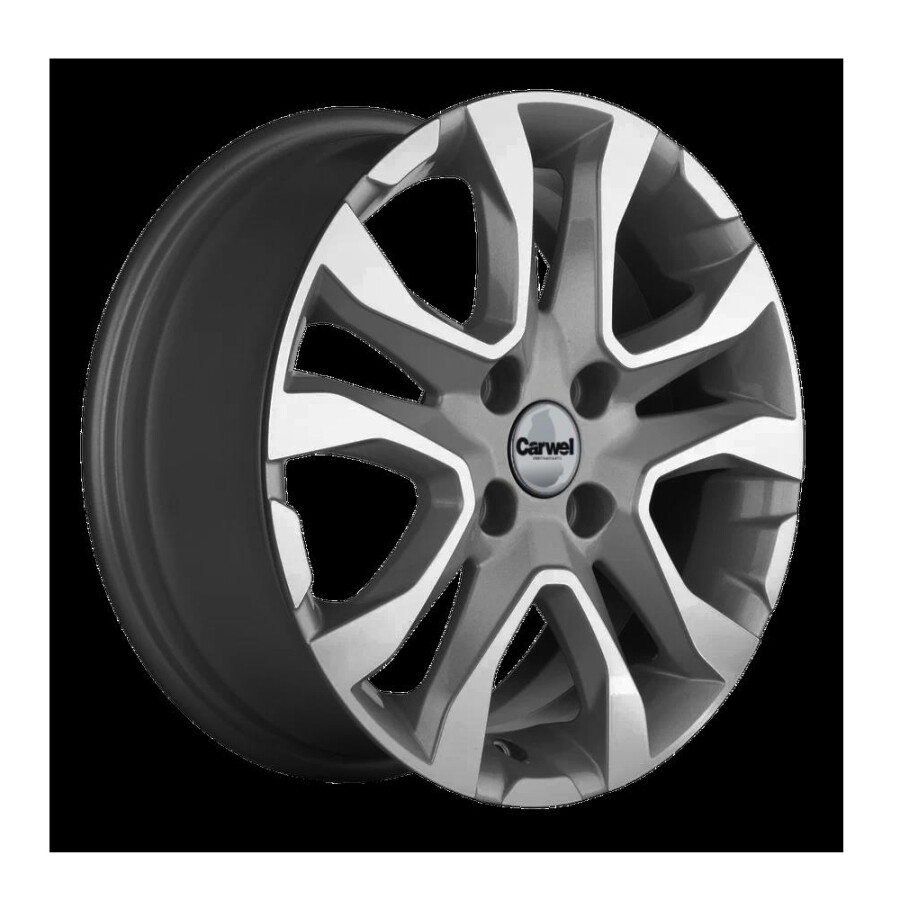 CARWEL ТОБОЛ 1503 (VESTA) AGR 6x15/4x100 ET50 D60.1 Серый с полированной лицевой частью