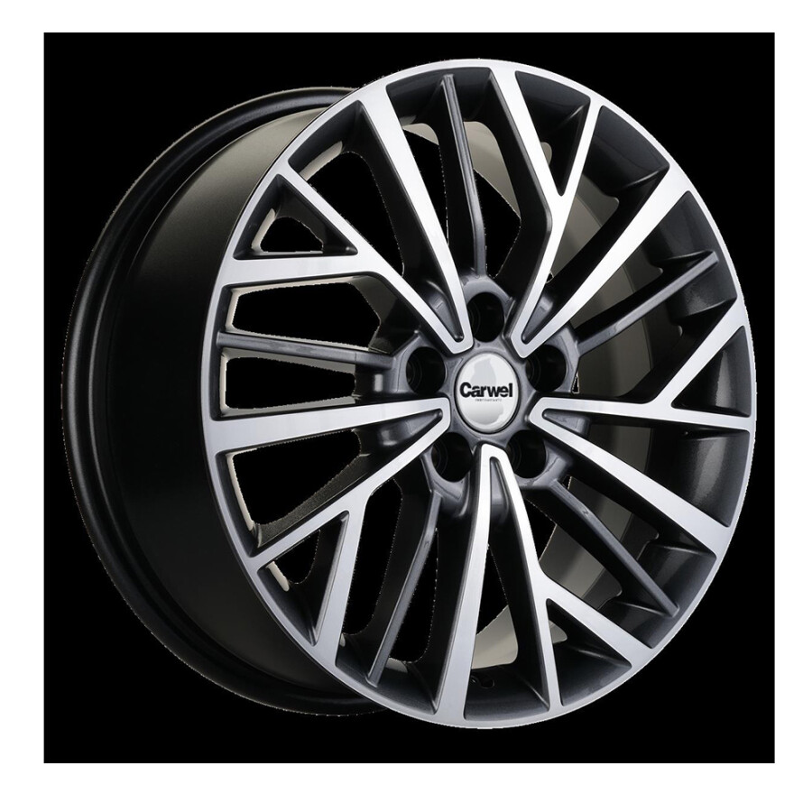 CARWEL ТОКО 1717 (CHERY TIGGO) AGR 7x17/5x108 ET40 D60.1 Серый с полированной лицевой частью CARWEL ТОКО 1717 (CHERY TIGGO) AGR 7x17/5x108 ET40 D60.1 Серый с полированной лицевой частью