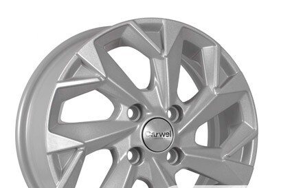 CARWEL ВАГА 1402 (GRANTA/DATSUN) AST 5.5x14/4x98 ET35 D58.5 Серебристый с полированной лицевой частью