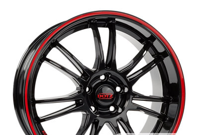 Dotz Shift pinstripe red 8x19/5x112 ET45 D70.1 BKRL