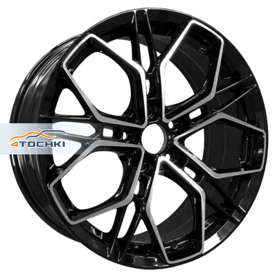 INCH FA8534 8x18/5x108 ET45 D63.4 Gloss Black Machined Face