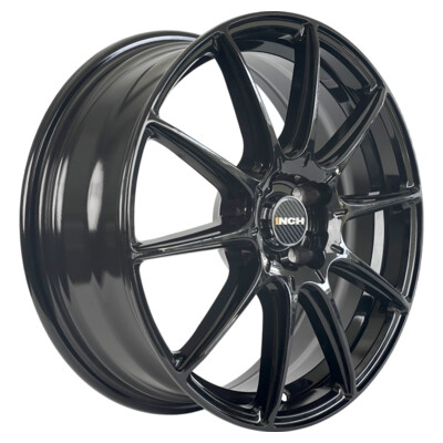INCH FA8537 6.5x17/4x100 ET43 D60.1 Gloss Black Machined Face