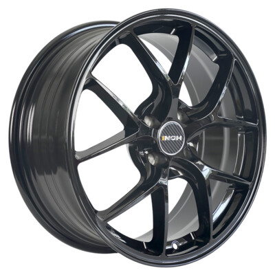 INCH FA8538 7x17/4x100 ET43 D60.1 Gloss Black Machined Face
