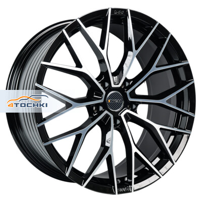 INCH GA8532 9.5x21/5x112 ET31 D66.6 Gloss Black Machined Face