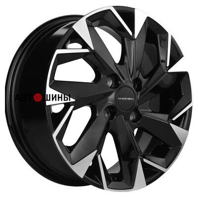 Khomen Wheels KHW1402 5.5x14/4x98 ET35 D58.5 Black-FP