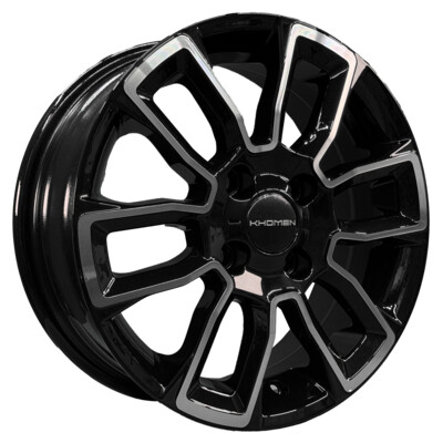 Khomen Wheels KHW1406 (Accent/Getz/i20) 5.5x14/4x100 ET38 D67.1 Black-FP