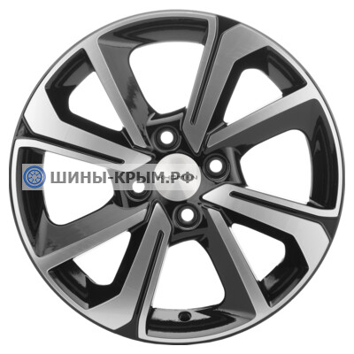 Khomen Wheels KHW1501 (Logan/Sandero/Xray) 6x15/4x100 ET40 D60.1 Black-FP
