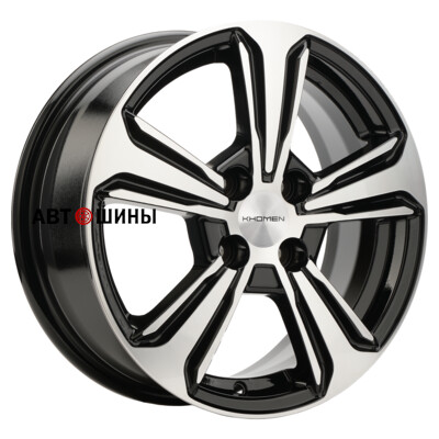 Khomen Wheels KHW1502 (Nexia) 6x15/4x100 ET45 D56.6 Black-FP Khomen Wheels KHW1502 (Nexia) 6x15/4x100 ET45 D56.6 Black-FP