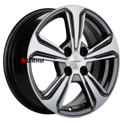 Khomen Wheels KHW1502 (Nexia) 6x15/4x100 ET45 D56.6 Gray-FP Khomen Wheels KHW1502 (Nexia) 6x15/4x100 ET45 D56.6 Gray-FP