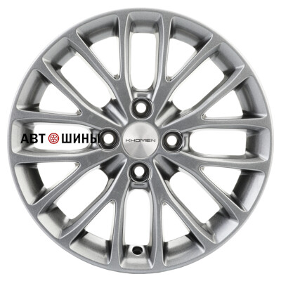 Khomen Wheels KHW1506 (Rio/Solaris) 6x15/4x100 ET48 D54.1 G-Silver