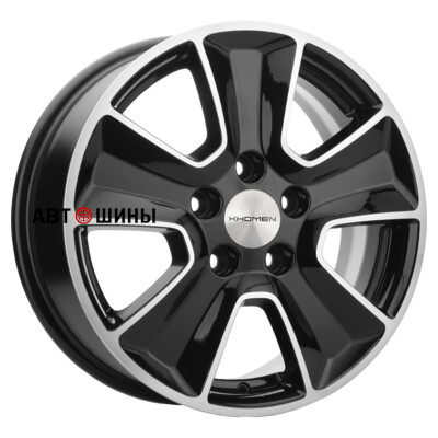 Khomen Wheels KHW1601 (Changan CS35) 6.5x16/5x110 ET46 D63.3 Black-FP
