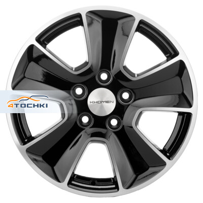 Khomen Wheels KHW1601 (Chery Tiggo 3/Tiggo 3 Pro) 6.5x16/5x108 ET45 D60.1 Black-FP
