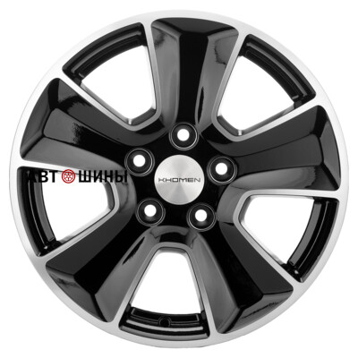Khomen Wheels KHW1601 (Huyndai/Kia) 6.5x16/5x114.3 ET43 D67.1 Black-FP Khomen Wheels KHW1601 (Huyndai/Kia) 6.5x16/5x114.3 ET43 D67.1 Black-FP