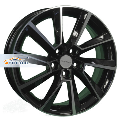 Khomen Wheels KHW1604 (Aveo) 6x16/5x105 ET39 D56.6 Black-FP