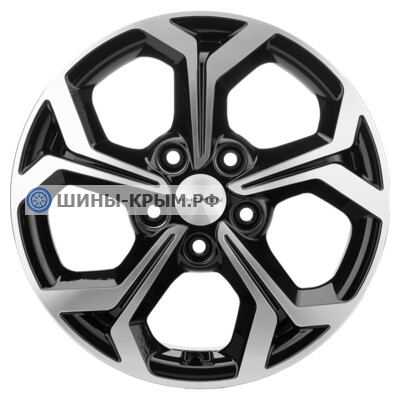 Khomen Wheels KHW1606 (Focus) 6.5x16/5x108 ET50 D63.3 Black-FP