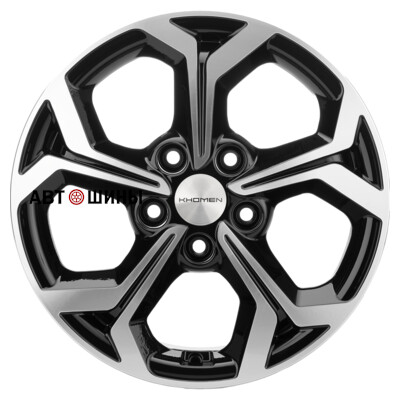 Khomen Wheels KHW1606 (Huyndai/Kia) 6.5x16/5x114.3 ET50 D67.1 Black-FP