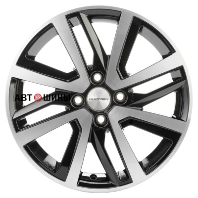 Khomen Wheels KHW1609 (Nexia) 6x16/4x100 ET47 D56.6 Black-FP