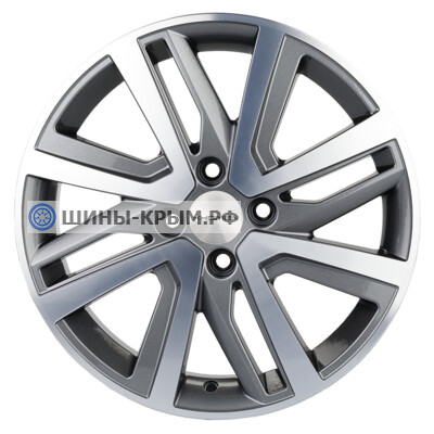 Khomen Wheels KHW1609 (Rio I/Solaris I) 6x16/4x100 ET48 D54.1 Black-FP