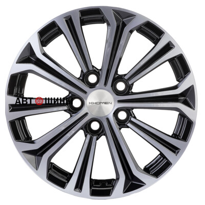 Khomen Wheels KHW1610 (Kia) 6.5x16/5x114.3 ET41 D67.1 Black-FP Khomen Wheels KHW1610 (Kia) 6.5x16/5x114.3 ET41 D67.1 Black-FP