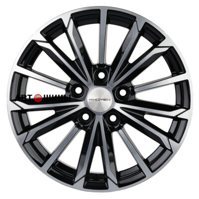 Khomen Wheels KHW1611 (Actyon) 6.5x16/5x112 ET39.5 D66.6 Black-FP Khomen Wheels KHW1611 (Actyon) 6.5x16/5x112 ET39.5 D66.6 Black-FP