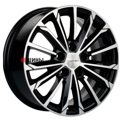 Khomen Wheels KHW1611 (Huyndai/Kia) 6.5x16/5x114.3 ET50 D67.1 Black-FP