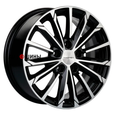 Khomen Wheels KHW1611 (Huyndai/Kia) 6.5x16/5x114.3 ET50 D67.1 Black-FP