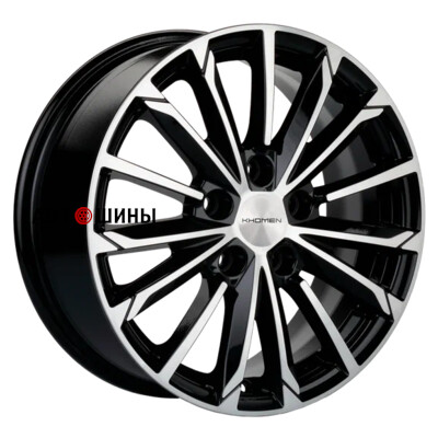 Khomen Wheels KHW1611 (Kia) 6.5x16/5x114.3 ET47 D67.1 Black-FP Khomen Wheels KHW1611 (Kia) 6.5x16/5x114.3 ET47 D67.1 Black-FP