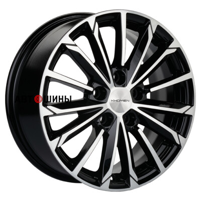 Khomen Wheels KHW1611 (Renault/Nissan) 6.5x16/5x114.3 ET50 D66.1 Black-FP