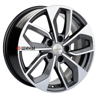 Khomen Wheels KHW1703 (DFM AX 7) 7x17/5x108 ET43 D65.1 Black-FP