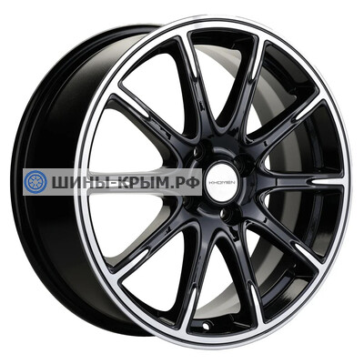 Khomen Wheels KHW1707 (KIA Rio I/II Solaris I/II) 6.5x17/4x100 ET44 D54.1 Black-FP
