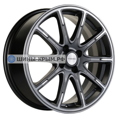 Khomen Wheels KHW1707 (KIA Rio I/II Solaris I/II) 6.5x17/4x100 ET44 D54.1 Black-FP