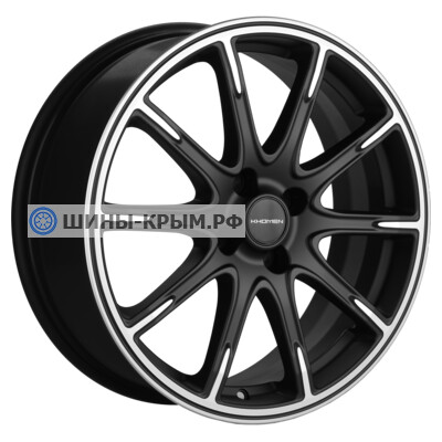 Khomen Wheels KHW1707 (Lada Granta) 6.5x17/4x98 ET38 D58.6 Black-FP matt