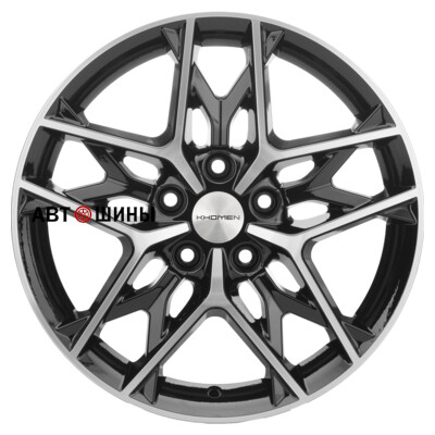 Khomen Wheels KHW1709 (Changan/Geely/Lexus/Toyota) 7x17/5x114.3 ET45 D60.1 Black-FP