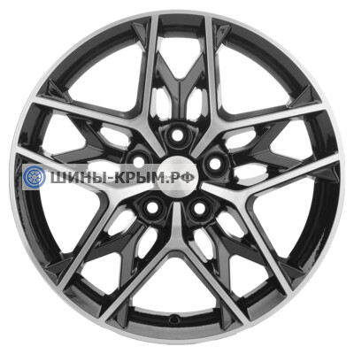 Khomen Wheels KHW1709 (Octavia) 7x17/5x112 ET49 D57.1 Black-FP