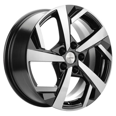 Khomen Wheels KHW1712 (DFM AX 7) 7x17/5x108 ET43 D65.1 Black-FP