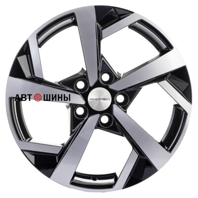 Khomen Wheels KHW1712 (Karoq/Octavia/Passat/Tiguan) 7x17/5x112 ET43 D57.1 Black-FP