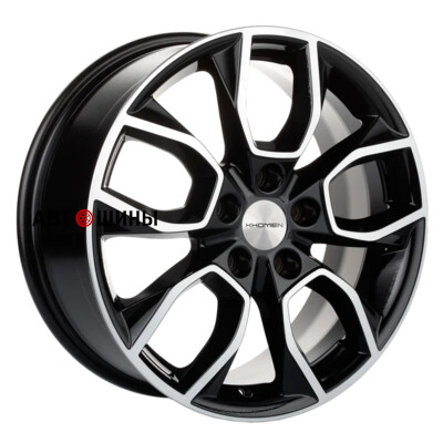 Khomen Wheels KHW1713 (Geely Atlas Pro) 7x17/5x114.3 ET45 D60.1 Black-FP
