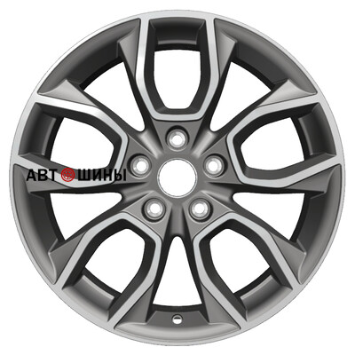 Khomen Wheels KHW1713 (Qashqai) 7x17/5x114.3 ET40 D66.1 Black-FP