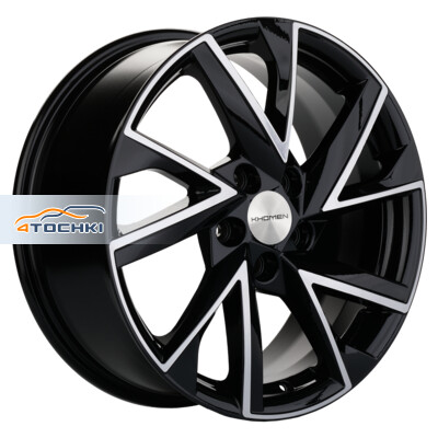 Khomen Wheels KHW1714 (DFM AX 7) 7x17/5x108 ET43 D65.1 Black-FP