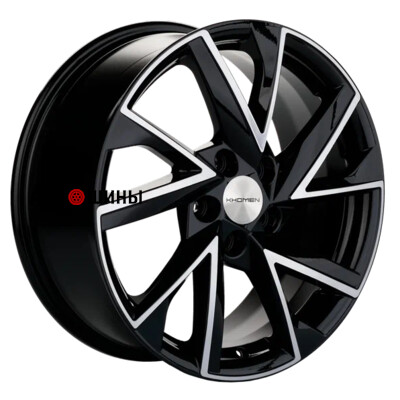 Khomen Wheels KHW1714 (Evolute i-Joy) 7x17/5x110 ET40 D67.1 Black-FP