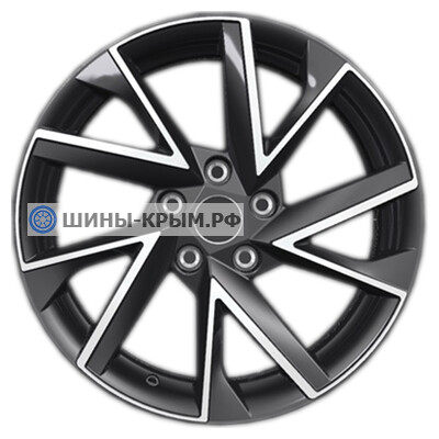 Khomen Wheels KHW1714 (Qashqai) 7x17/5x114.3 ET40 D66.1 Black-FP