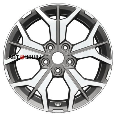 Khomen Wheels KHW1715 (Changan/Geely/Lexus/Toyota) 7x17/5x114.3 ET45 D60.1 F-Silver-FP