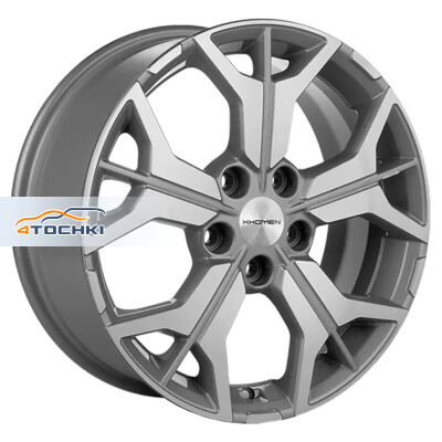 Khomen Wheels KHW1715 (Hyundai Tucson IV/Kia Sportage V) 7x17/5x114.3 ET43.5 D67.1 F-Silver-FP